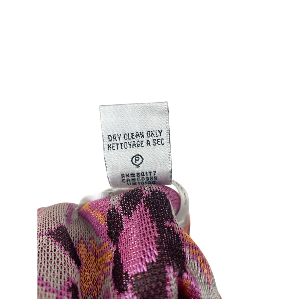 Diane Von Furstenberg Red Orange Purple Printed Silk Tunic Dress - Picture 5 of 7